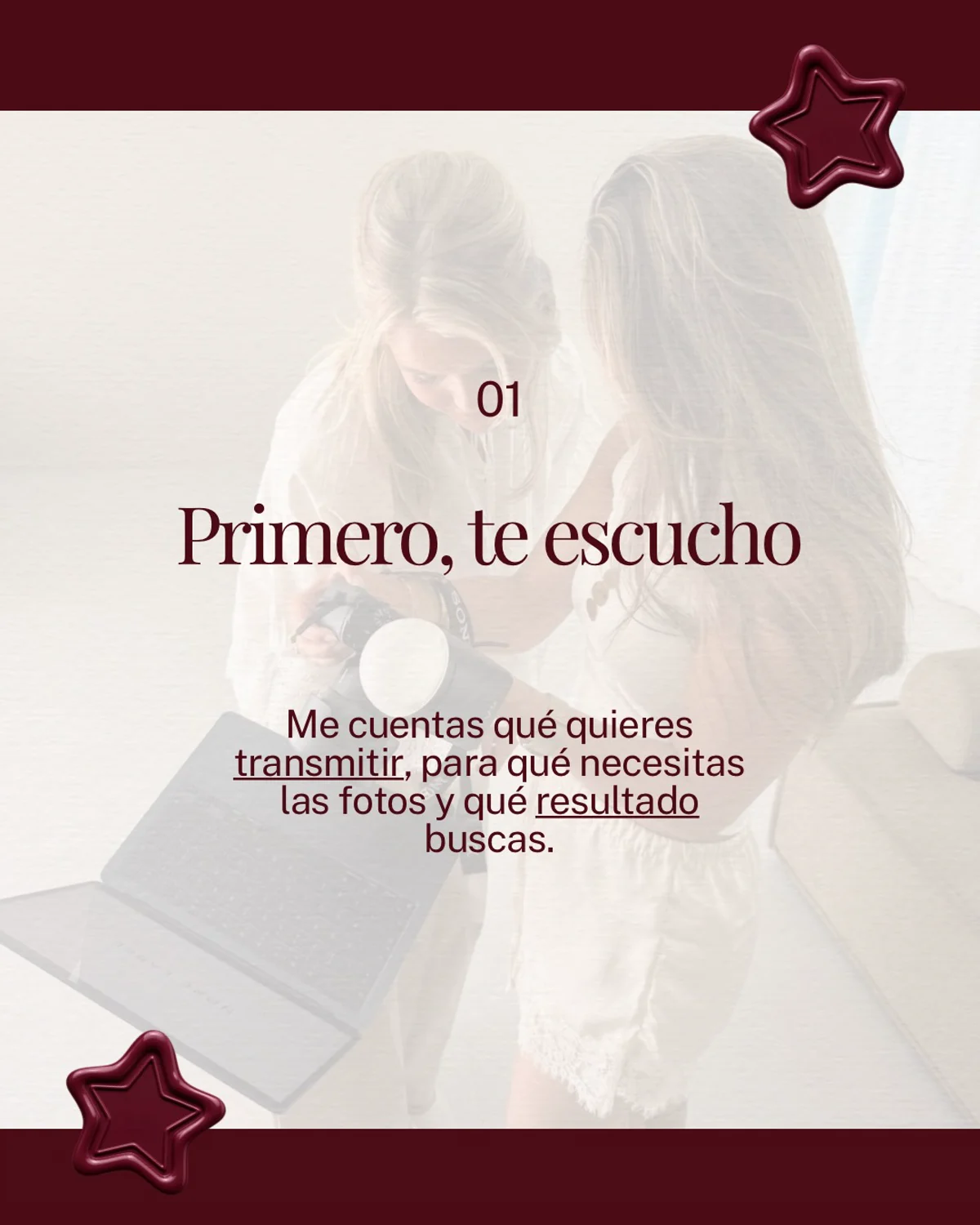 Primero Alejandra escucha lo que la persona quiere transmitir